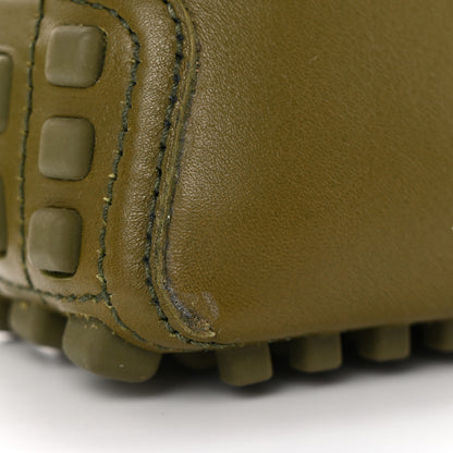 Gucci Soft Clove Calfskin Monochrome Mens Interlocking G Driver Loafers 12 Juniper Green 11 of 13