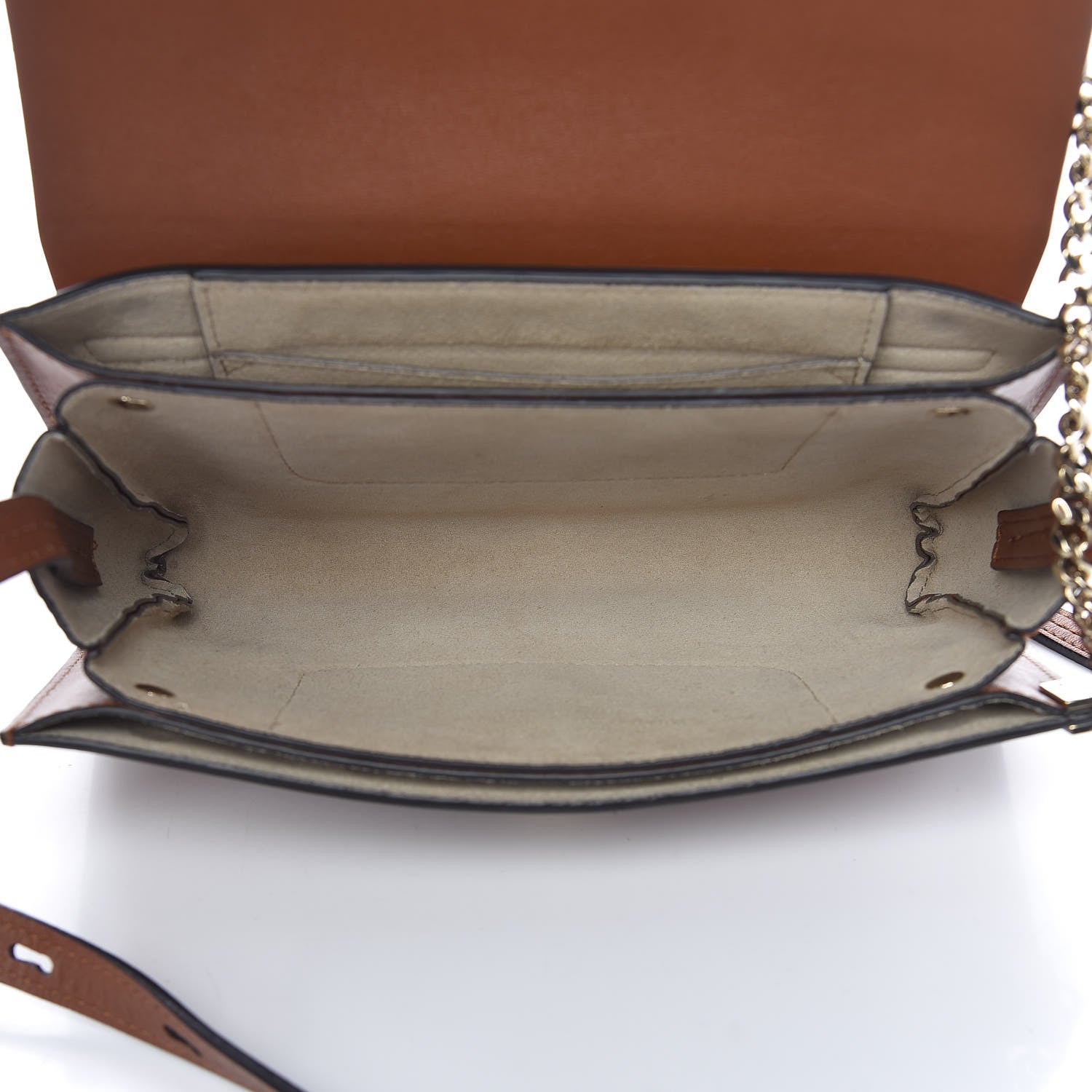 Chloe Suede Calfskin Small Faye Shoulder Bag Tobacco 5 of 14
