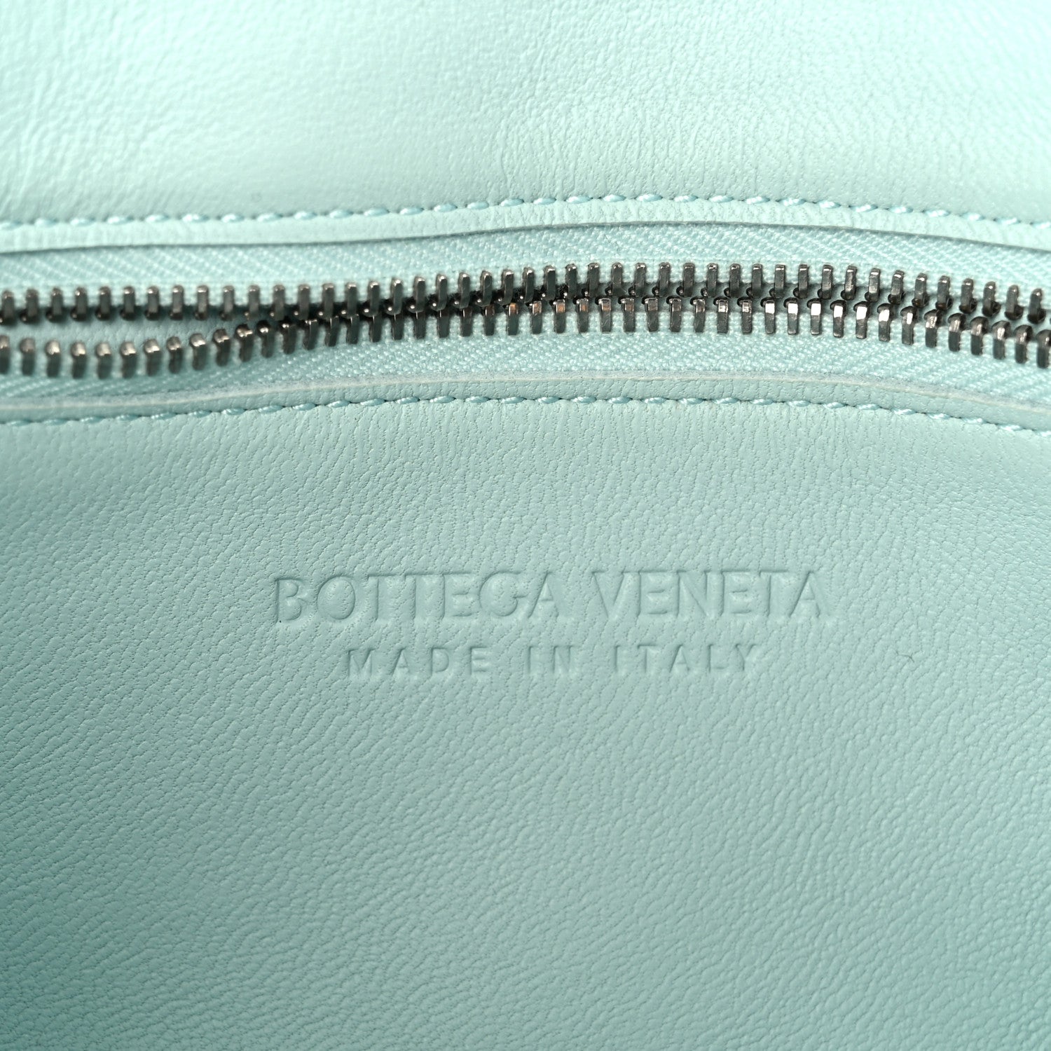 Bottega Veneta Lambskin Maxi Intreccio Cassette Bag Teal Washed 6 of 11