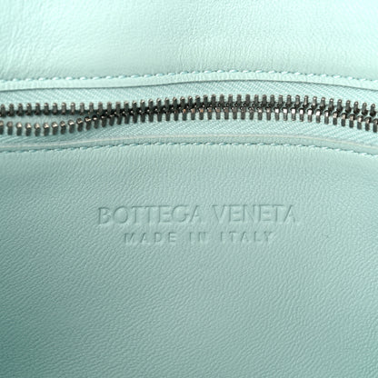 Bottega Veneta Lambskin Maxi Intreccio Cassette Bag Teal Washed 6 of 11