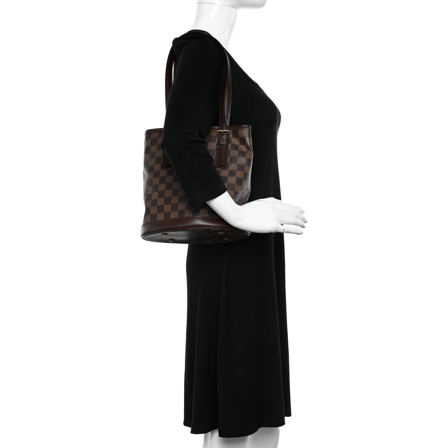 Louis Vuitton Damier Ebene Marais Bucket 23 2 of 10