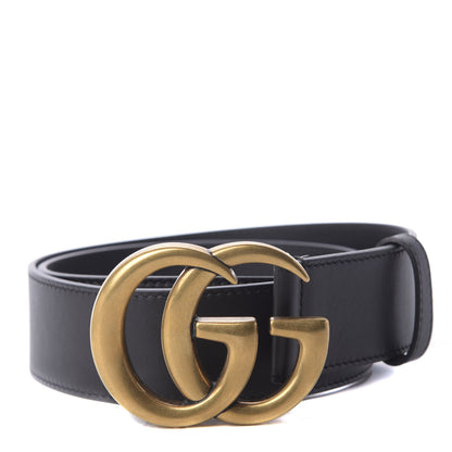 Gucci Calfskin Double G 40mm Belt 70 28 Black 1 of 3