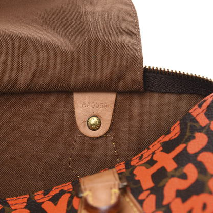 Louis Vuitton Monogram Graffiti Speedy 30 Orange 6 of 13
