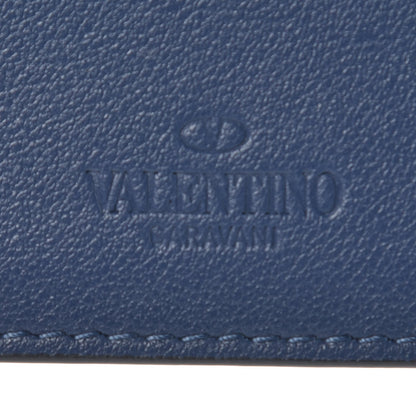 Valentino Garavani Vitello Rockstud Card Holder Indigo 5 of 7