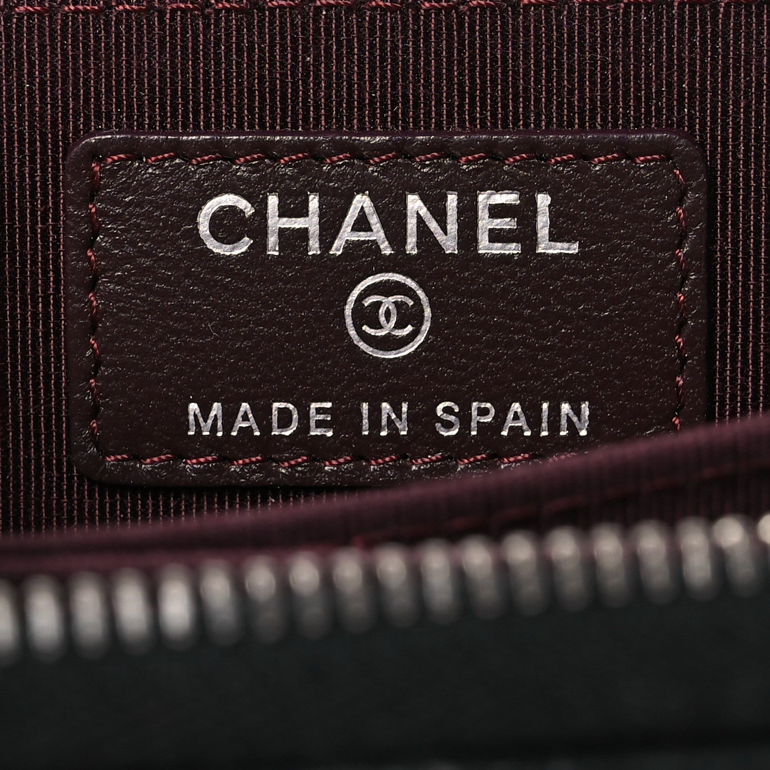 Chanel Lambskin Quilted Zip Coin Purse Black 8 of 11