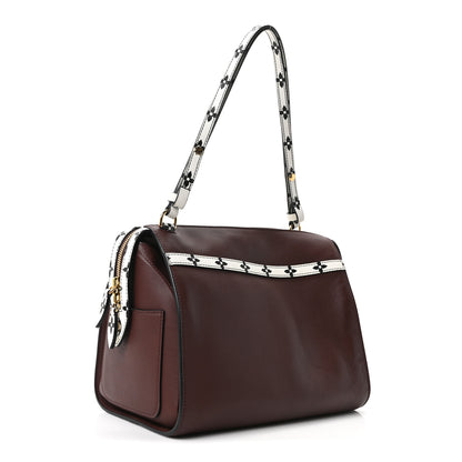 Louis Vuitton Calfskin Colored Monogram Speedy Amazon Chocolate White 3 of 9