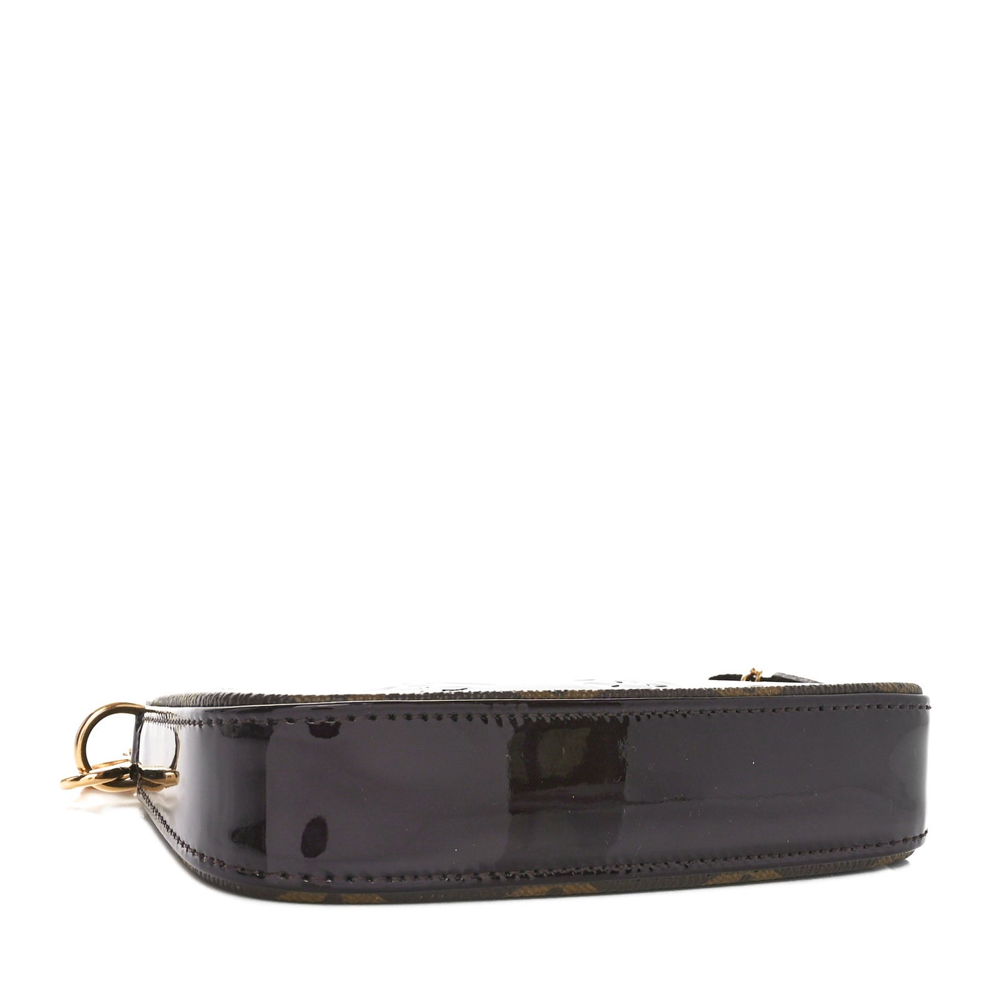 Vernis Monogram Mini Pochette Accessories Amarante