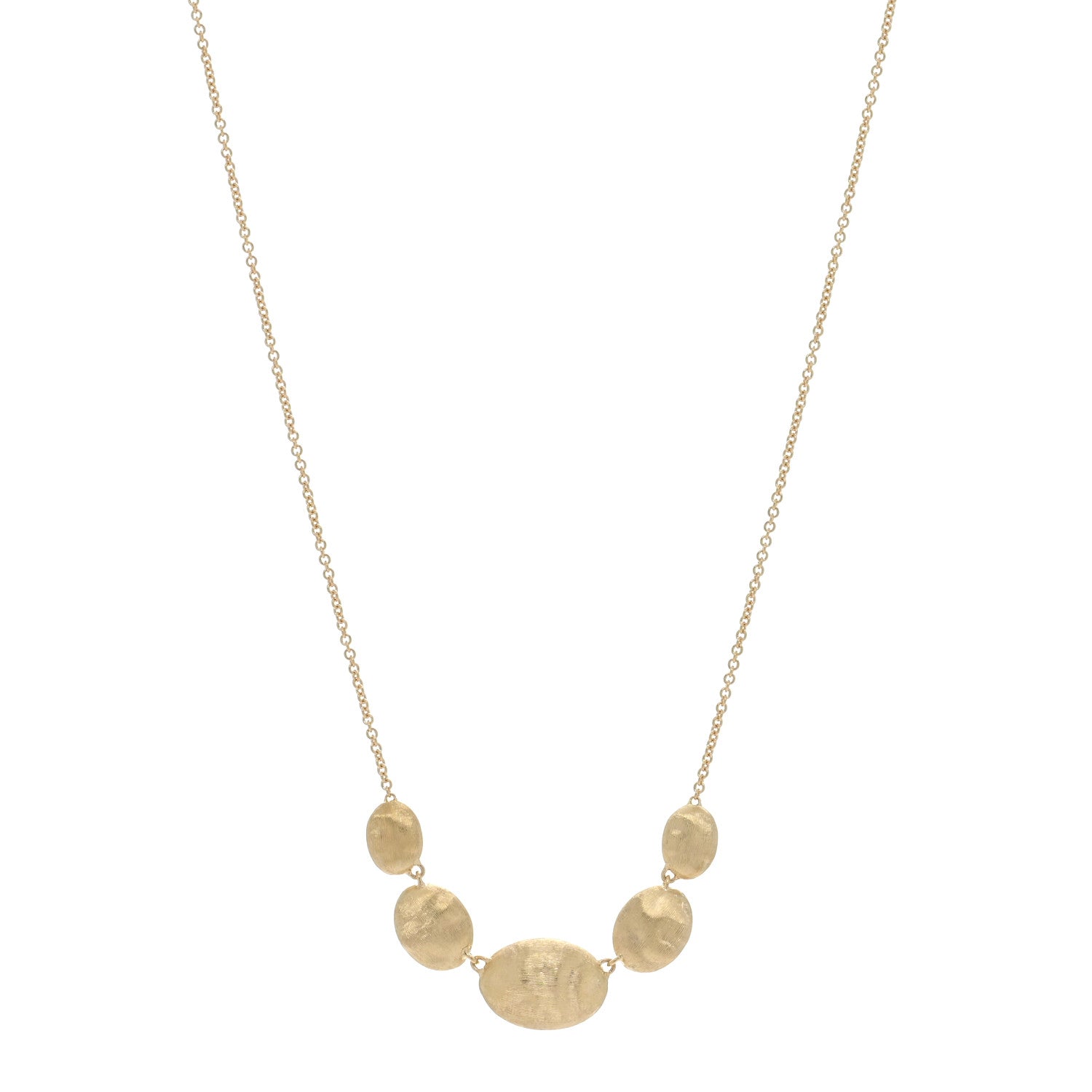 Marco Bicego 18K Yellow Gold Africa 5 Station Necklace 1 of 4