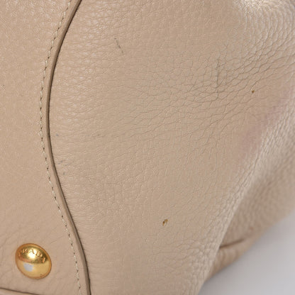 Prada Vitello Daino Side Pocket Hobo Sabbia 13 of 17
