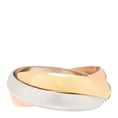 Cartier 18K Pink Yellow White Gold Classic Les Must De Cartier Trinity Ring 50 5.25 3 of 4