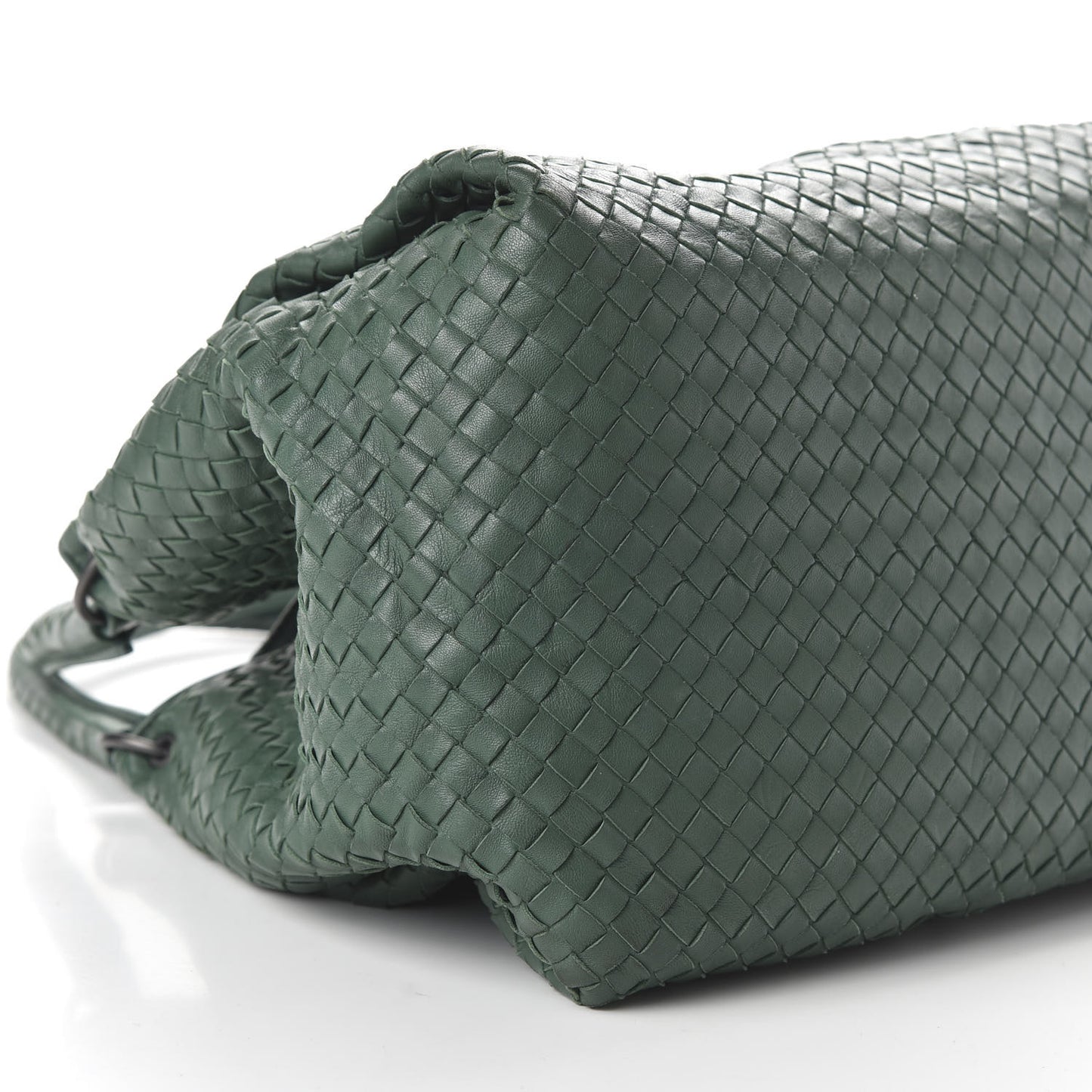 Nappa Intrecciato Parachute Bag Green