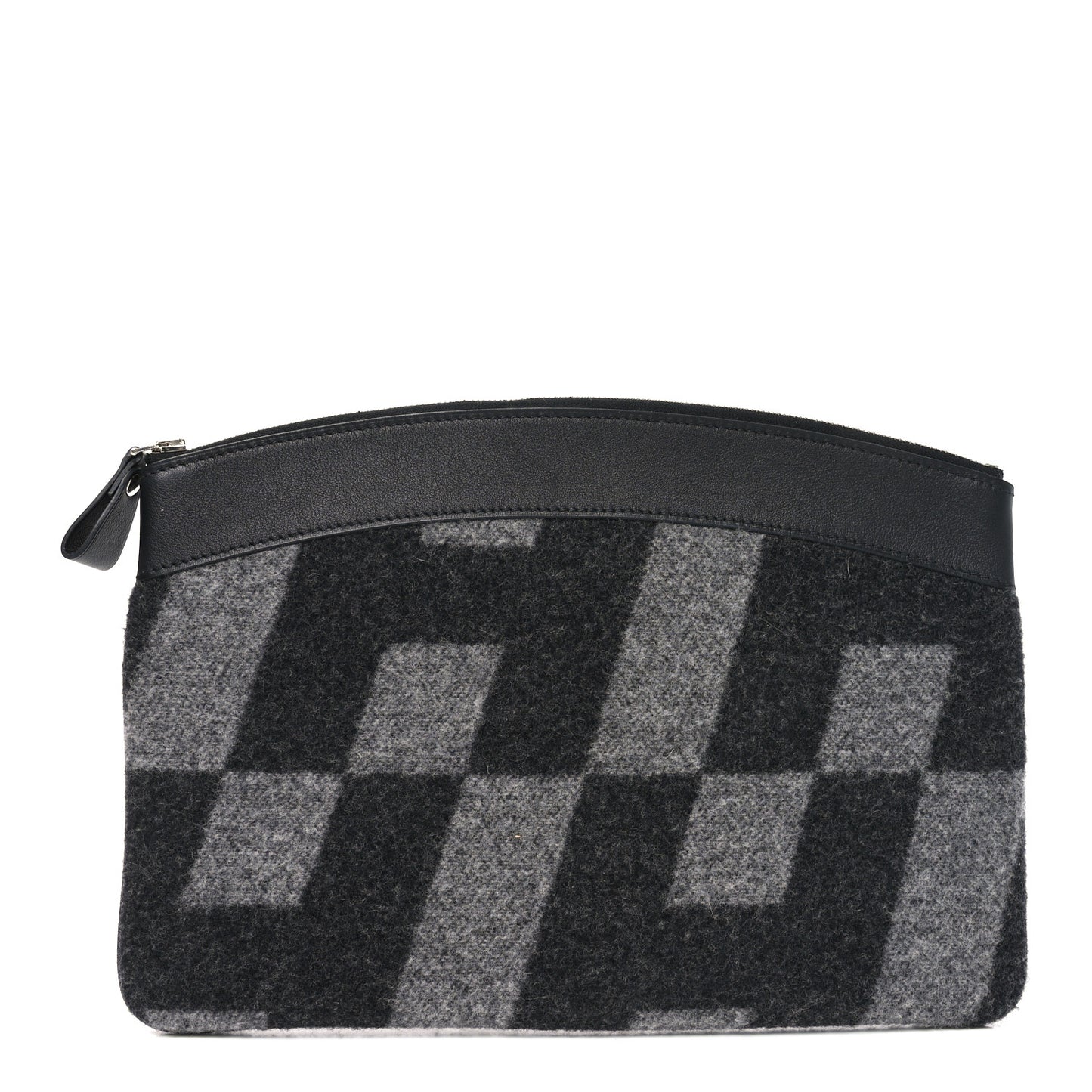 Cashmere Sac Bazar Pouch PM Black Grey