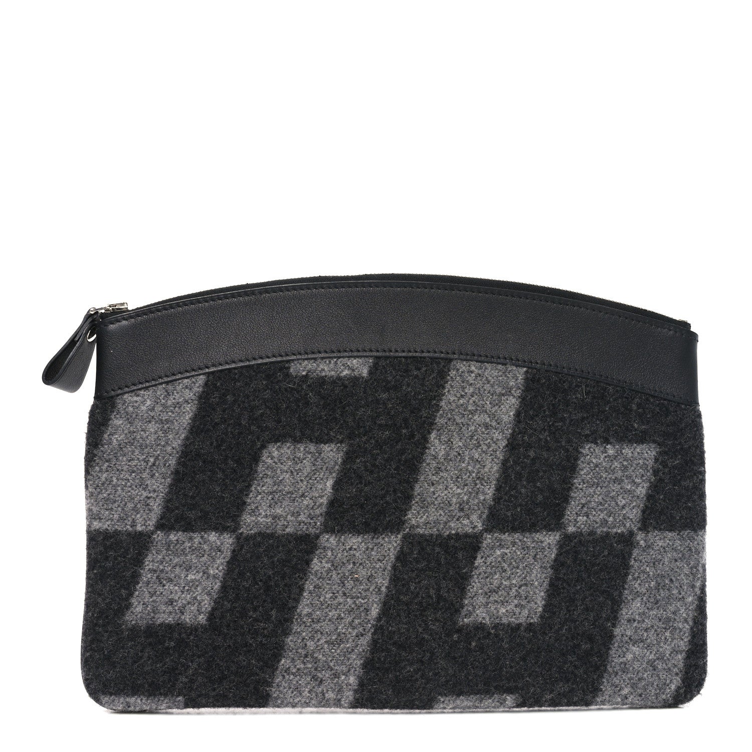 Hermes Cashmere Sac Bazar Pouch PM Black Grey 1 of 6