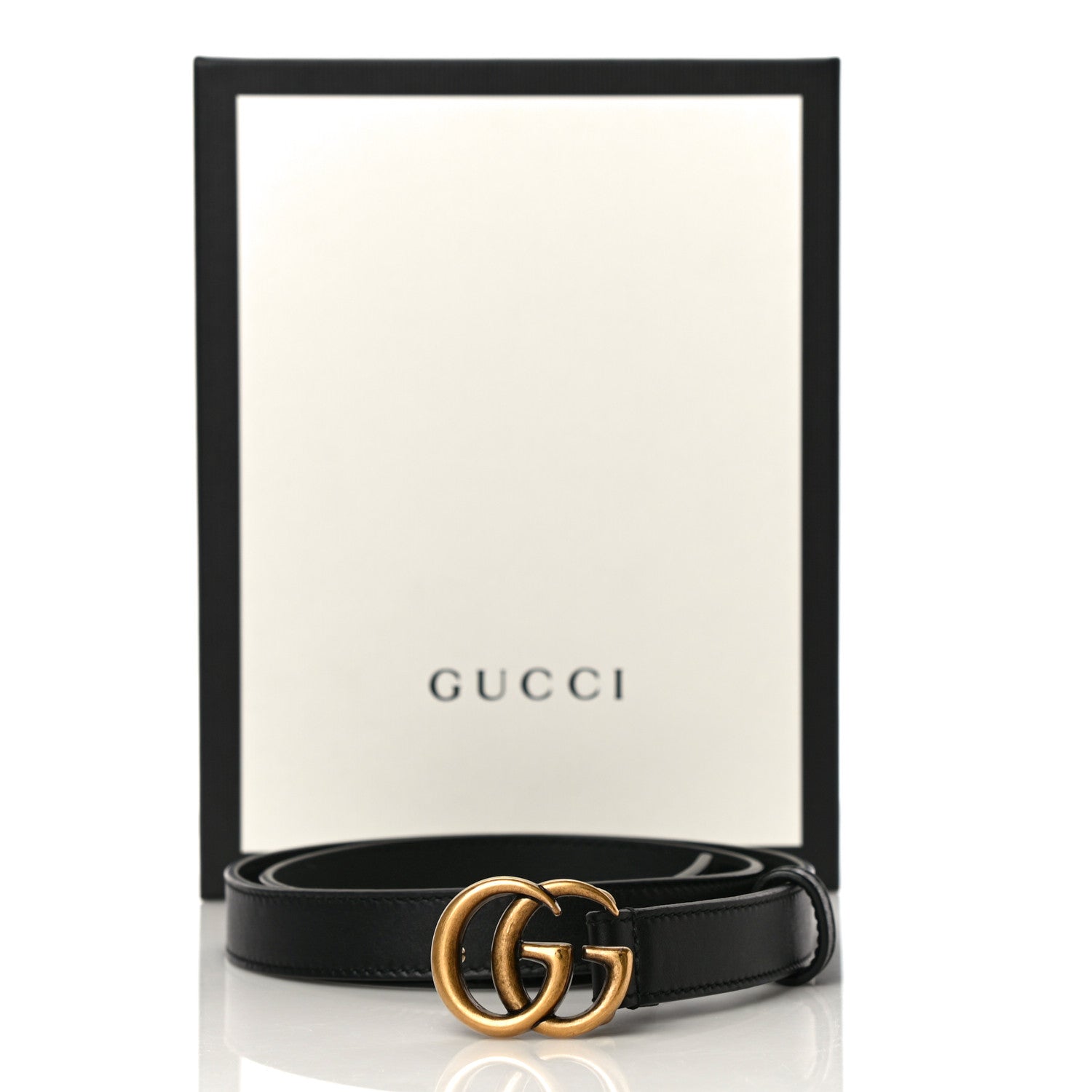 Gucci Calfskin Double G 20mm Belt 80 32 Black 8 of 8