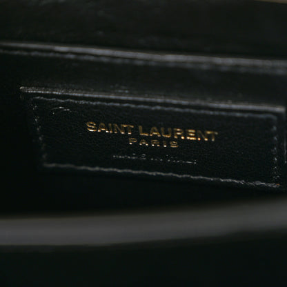 Saint Laurent Grain de Poudre Mini Classic Monogram Cassandra Top Handle Crema Soft 6 of 9