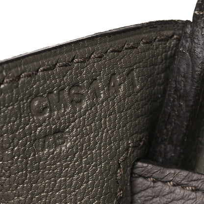Hermes Togo Birkin 25 Etain 7 of 9