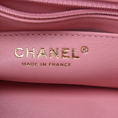 Chanel Lambskin Quilted Mini Rectangular Flap Pink 7 of 10