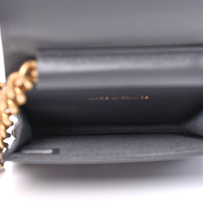 Chanel Caviar Chevron Boy Flap Waist Belt Bag Dark Grey 4 of 4