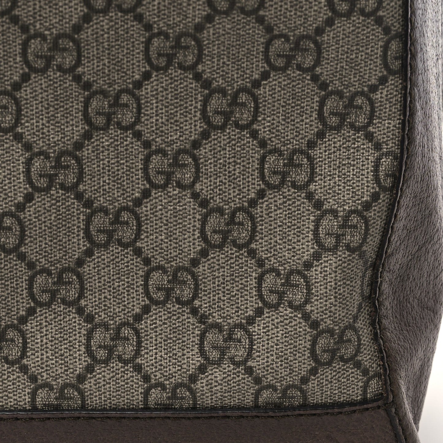 GG Supreme Monogram Web Ophidia Tote Brown