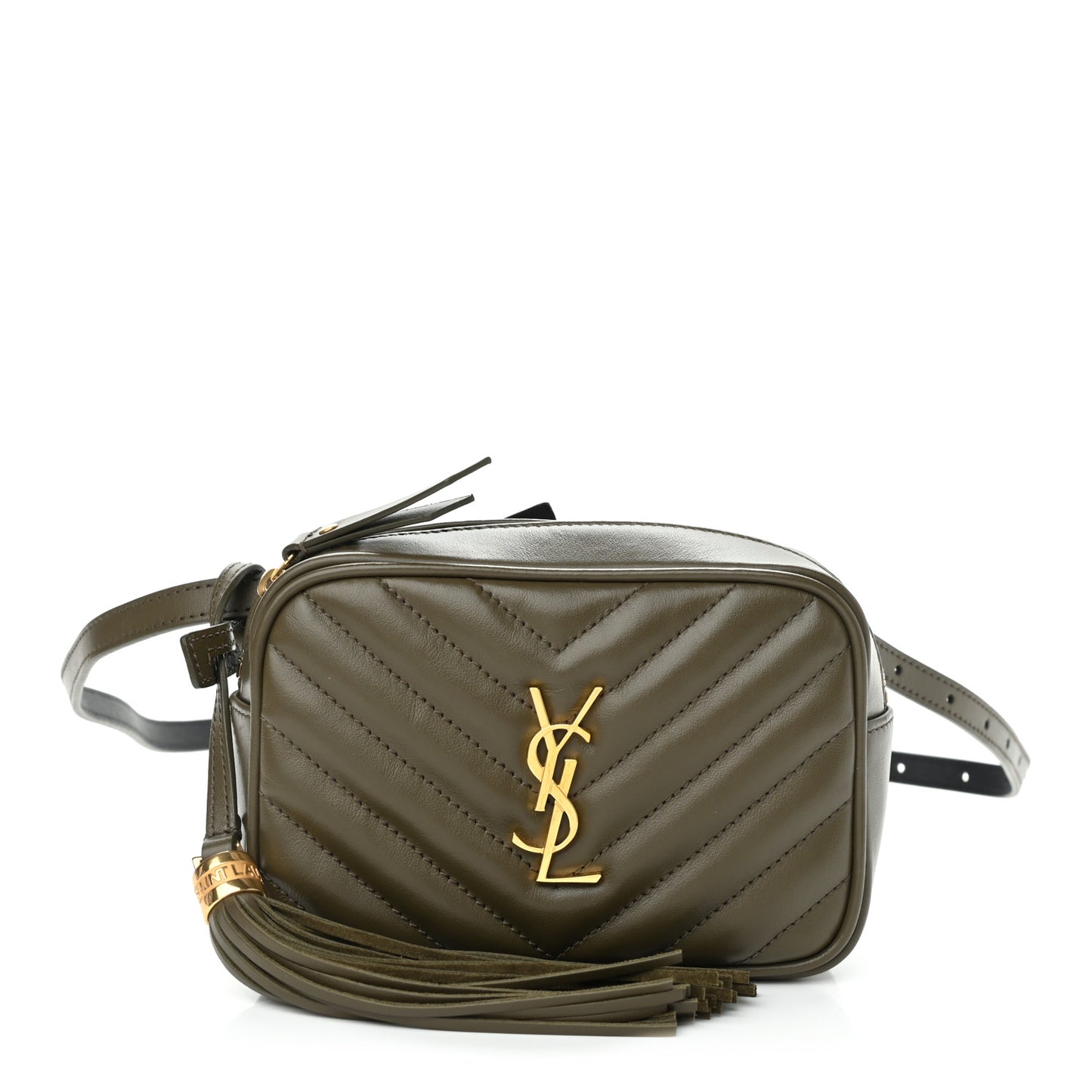 Calfskin Matelasse Monogram Lou Belt Bag Seaweed