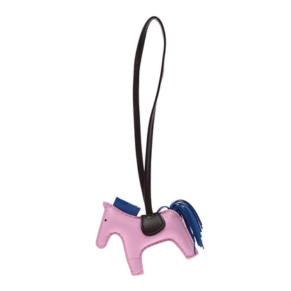 Hermes Milo Lambskin Grigri Rodeo Horse Bag Charm PM Mauve Sylvestre Bleu France Rouge Sellier 1 of 3