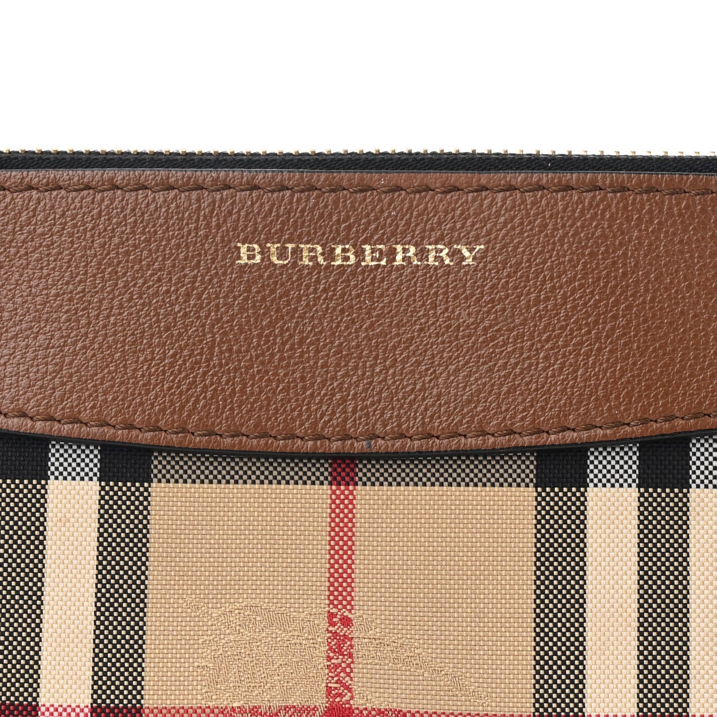Horseferry Check Peyton Crossbody Clutch Bag Brown