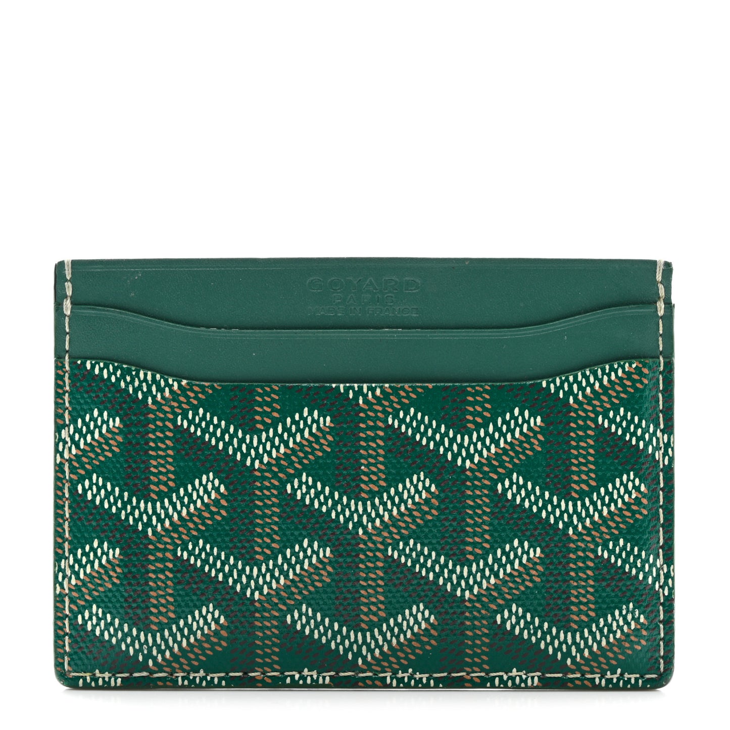 Goyardine Saint Sulpice Card Holder Green