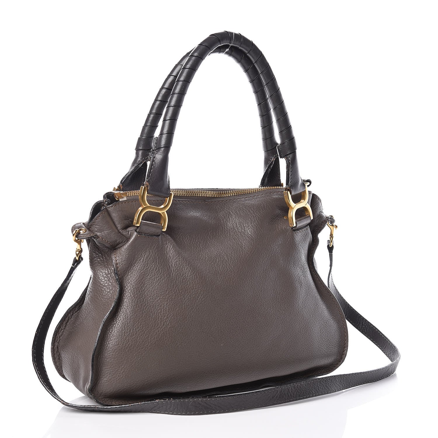 Chloe Calfskin Medium Marcie Satchel Ash 3 of 23