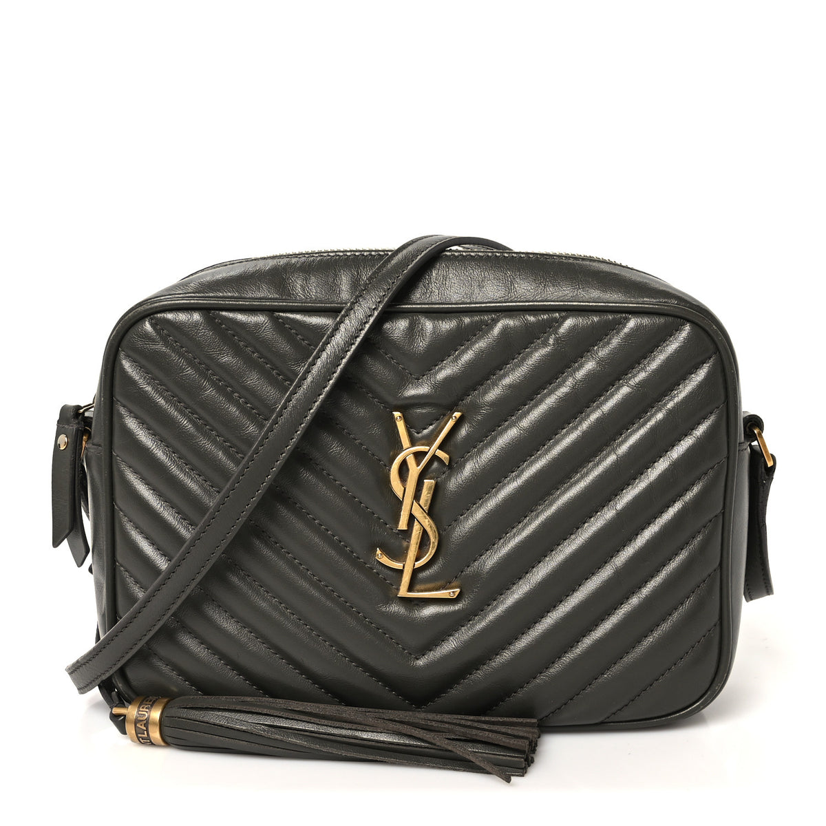 Calfskin Matelasse Monogram Lou Camera Bag Pebble