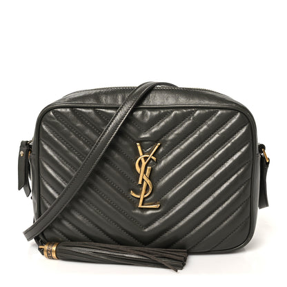 Saint Laurent Calfskin Matelasse Monogram Lou Camera Bag Pebble 1 of 10