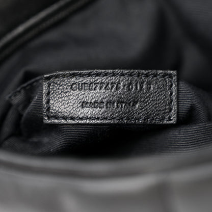 Saint Laurent Lambskin Quilted Monogram Monochrome Medium Loulou Puffer Chain Satchel Black 7 of 11