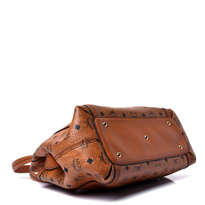 MCM Visetos Shopping Tote Cognac 3 of 4