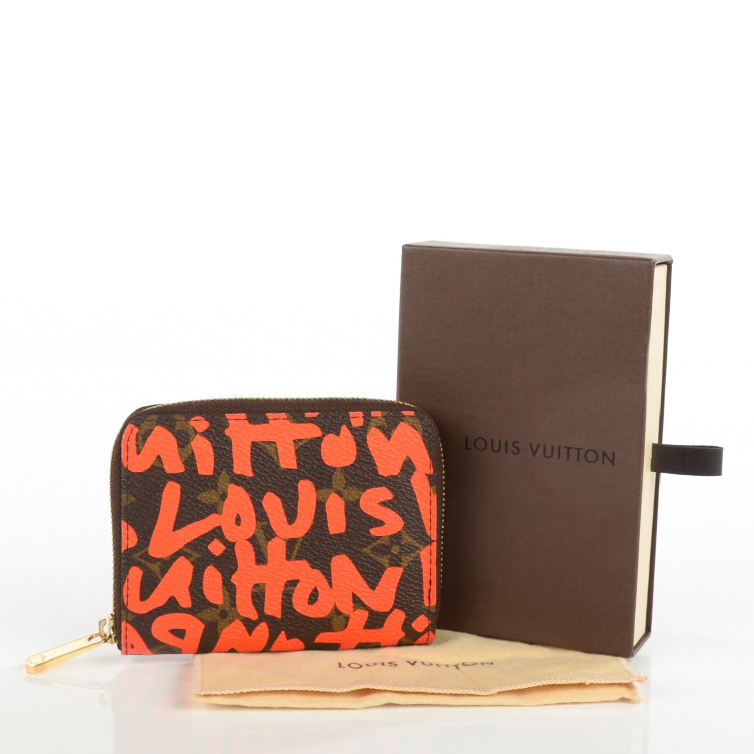 Louis Vuitton Monogram Graffiti Zippy Coin Purse Orange 5 of 8
