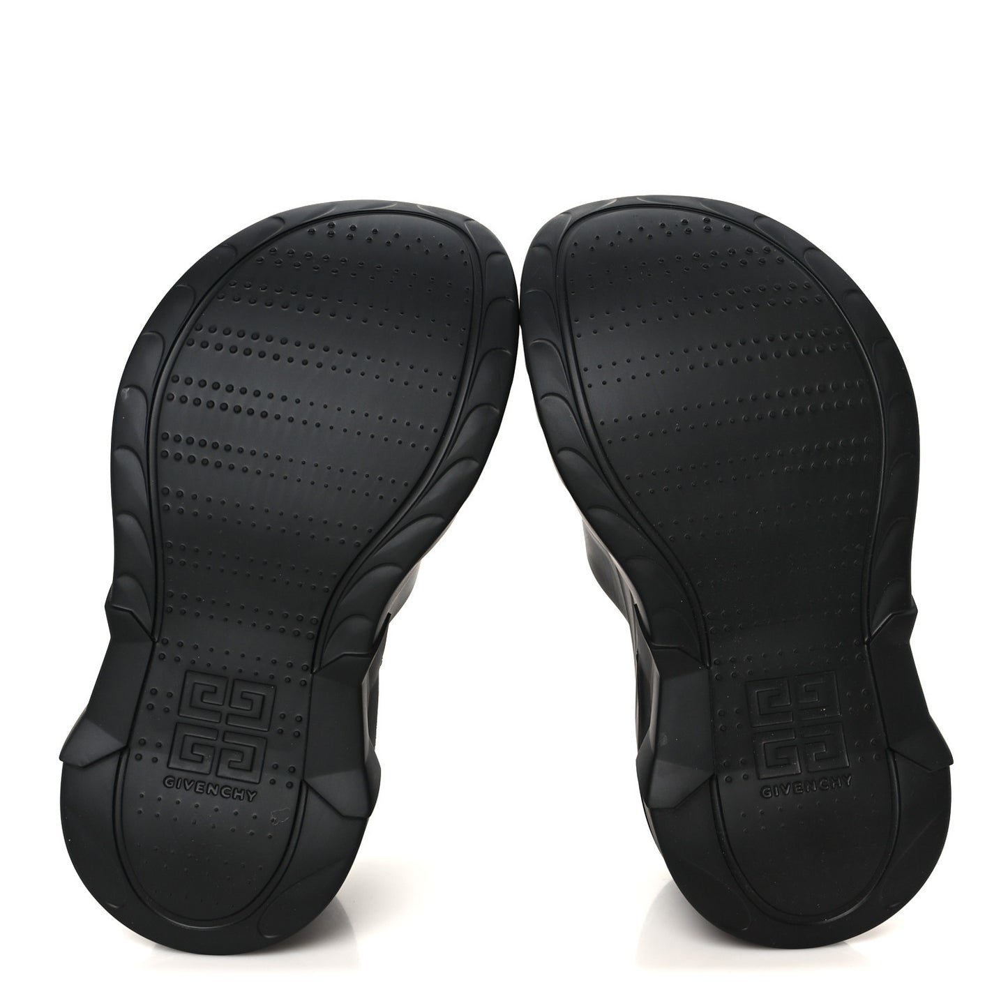 Rubber Marshmallow Wedge Sandals 37 Black