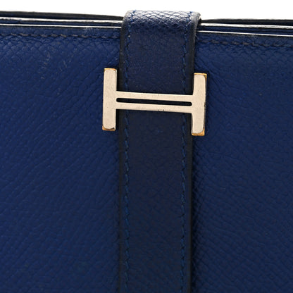 Hermes Epsom Bearn Gusset Wallet Bleu Electrique 8 of 8
