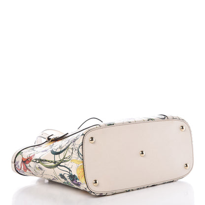 Gucci Calfskin Flora Infinity Small Nice Tote Off White 4 of 21