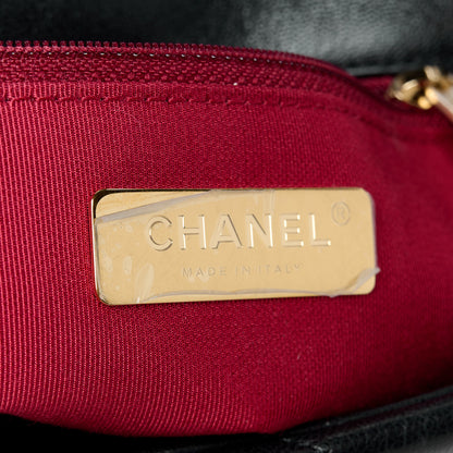 Chanel Goatskin Quilted Medium Chanel 19 Flap Black 6 of 10