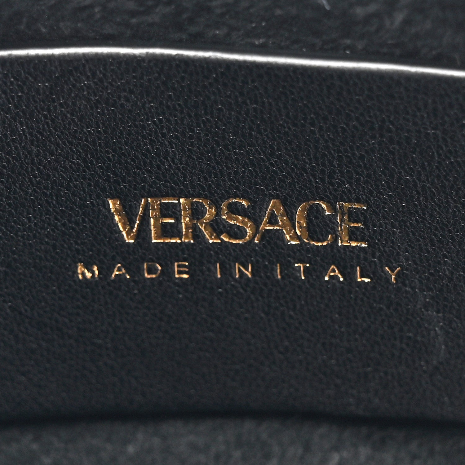 Versace Nappa Logo Tag Hobo Black 6 of 9