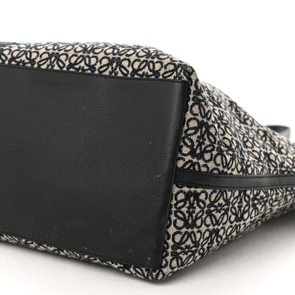 Loewe Canvas Calfskin Herbarium Flamenco XL Knot Bag Black Multicolor 9 of 11