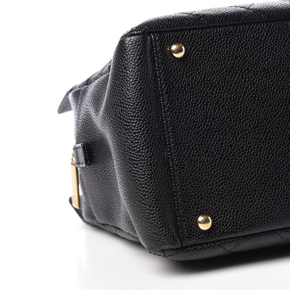 Chanel Caviar Quilted Petit Timeless Tote PTT Black 9 of 10