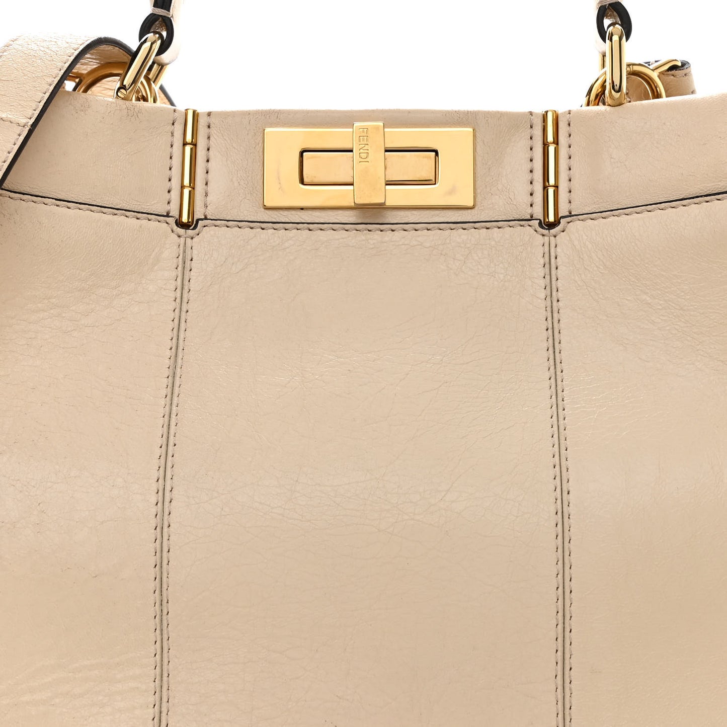 Agnello Old Shine Medium Peekaboo Iconic Satchel Camelia