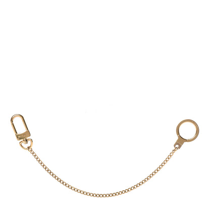 Louis Vuitton Metal Pochette Extender Key Ring Chain Gold 1 of 4