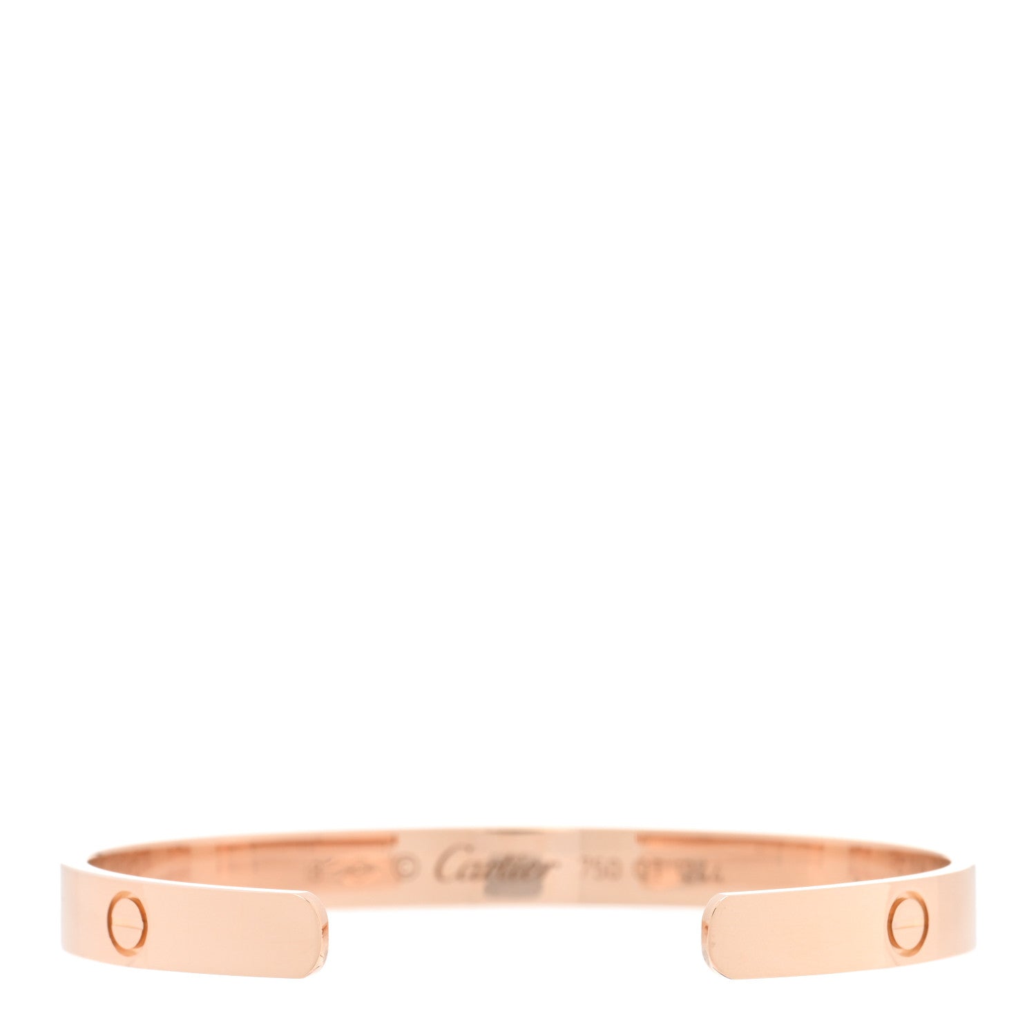 Cartier 18K Pink Gold LOVE Cuff Bracelet 18 2 of 3