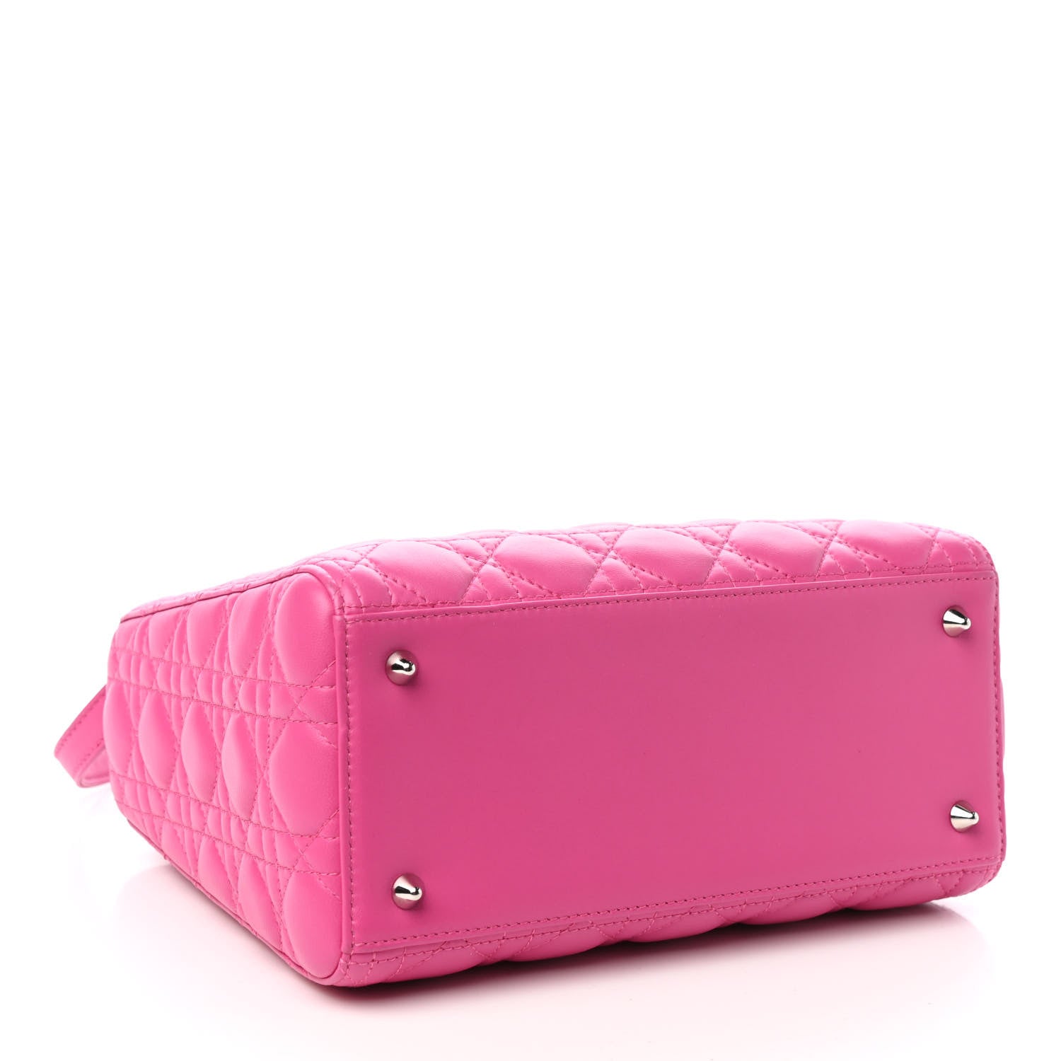 Christian Dior Lambskin Cannage Medium Lady Dior Pink 4 of 10