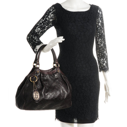 Gucci Guccissima Medium Sukey Tote Chocolate 2 of 7