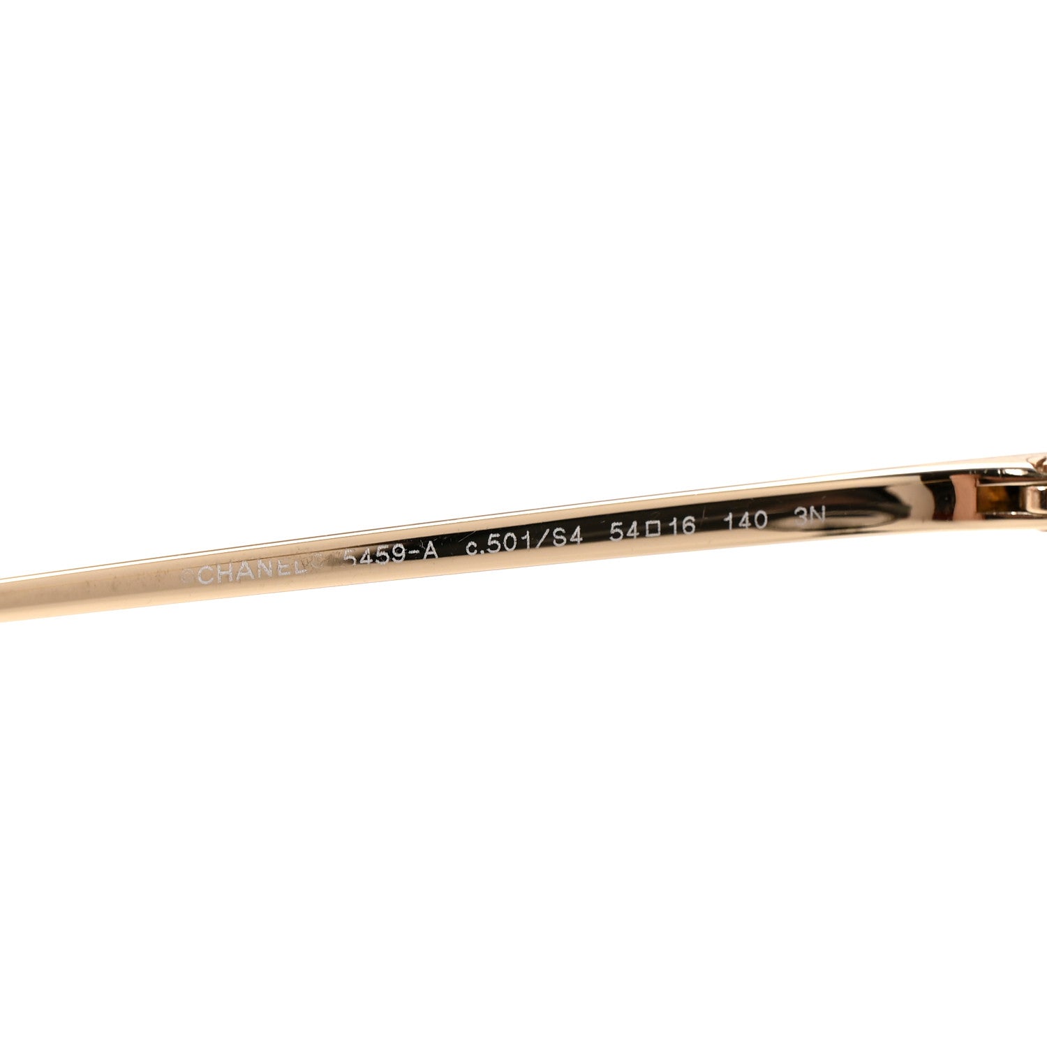 Chanel Acetate Metal Butterfly Sunglasses 5459-A Black Gold