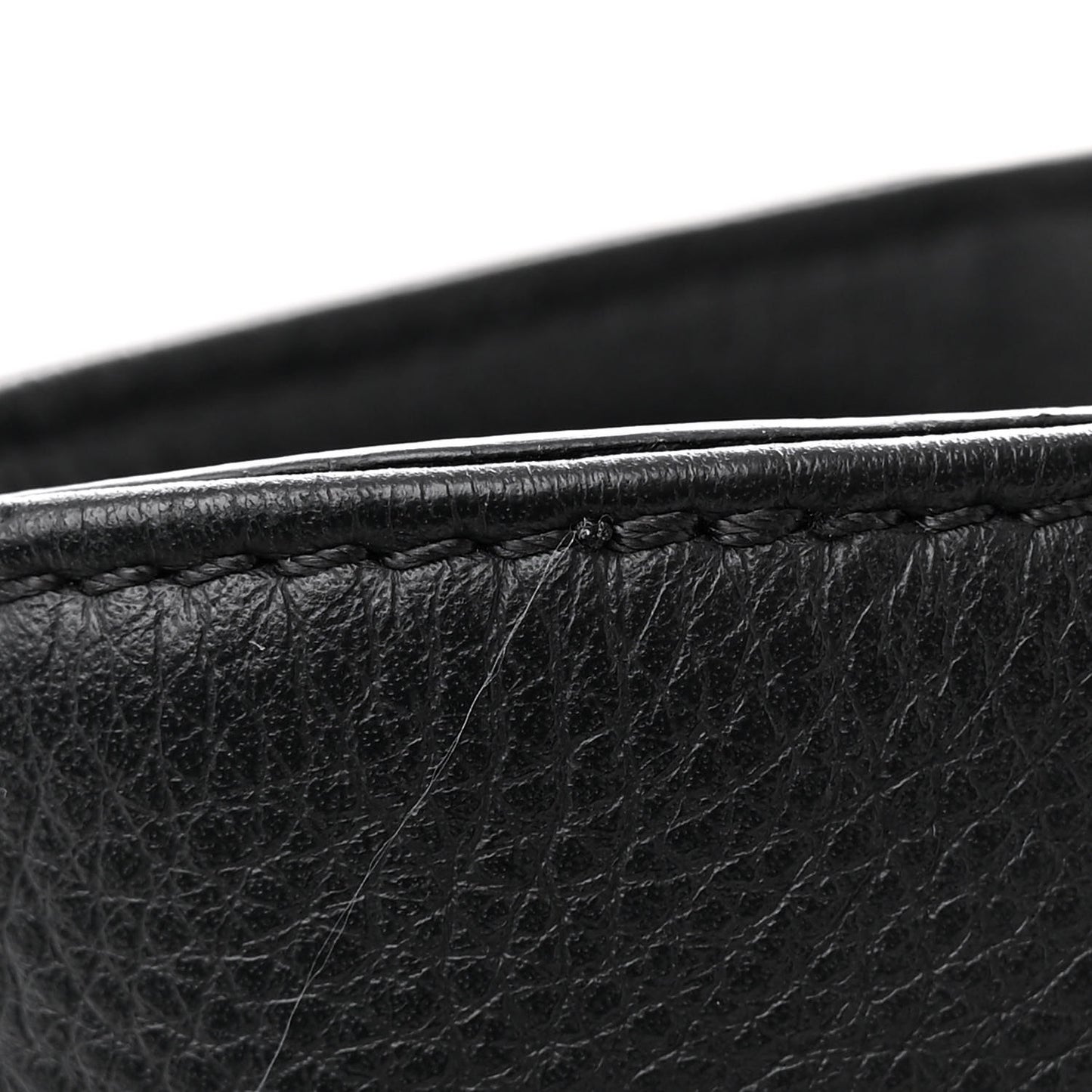 Bullskin Stitched Large Shopping Bag Black