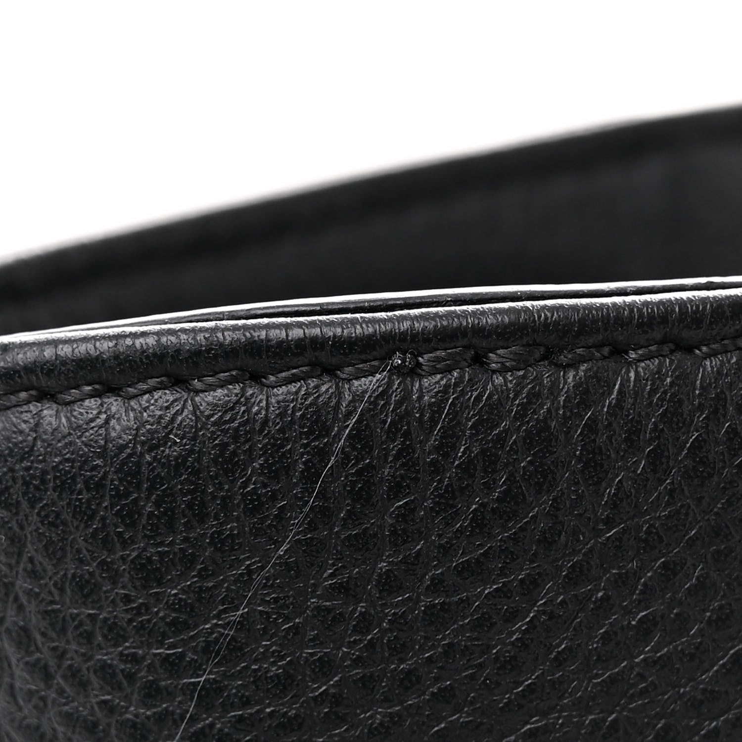 Chanel Bullskin Stitched Large Shopping Bag Black 12 of 17