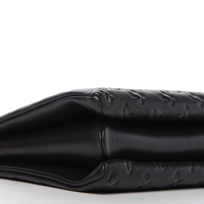 Louis Vuitton Lambskin Embossed Monogram Coussin MM Black 6 of 11