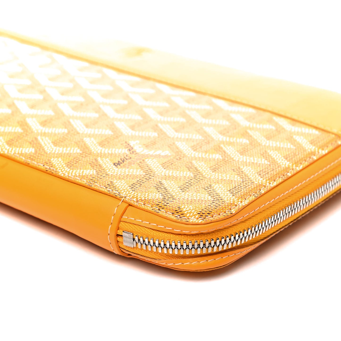 Goyardine Opera Wallet Yellow